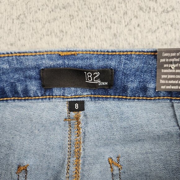 1822 Denim Jeans Women's 8P Blue Carpenter High Rise Stretch Denim Pants - Picture 11 of 15